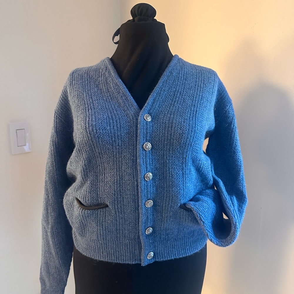 Puritan Blue Women's Cardigan Sweater